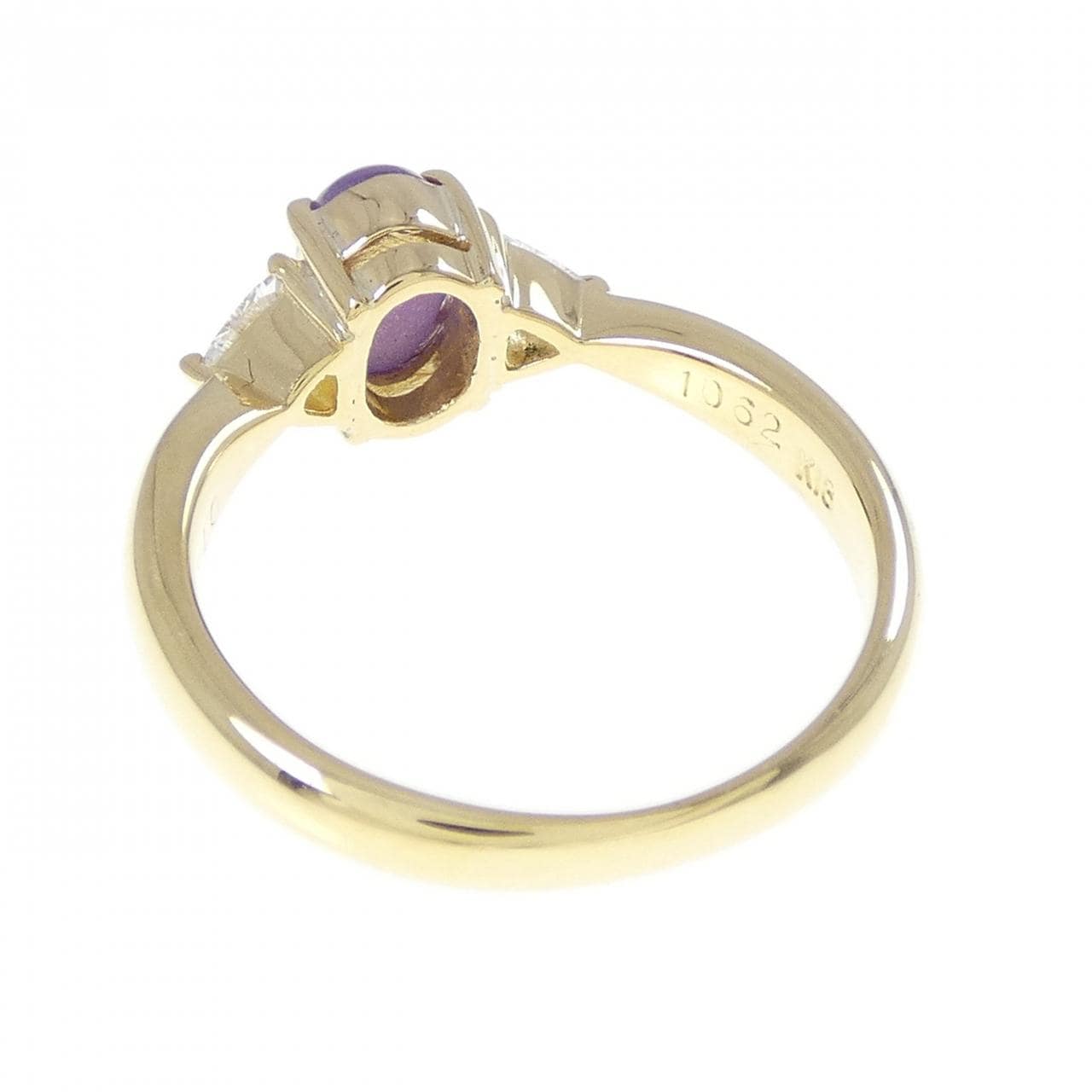 K18YG スターサファイヤ リング 1.062CT