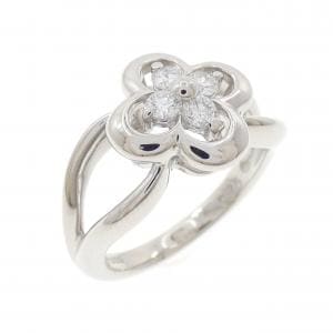 PT900 フラワー ダイヤモンド リング 0.26CT