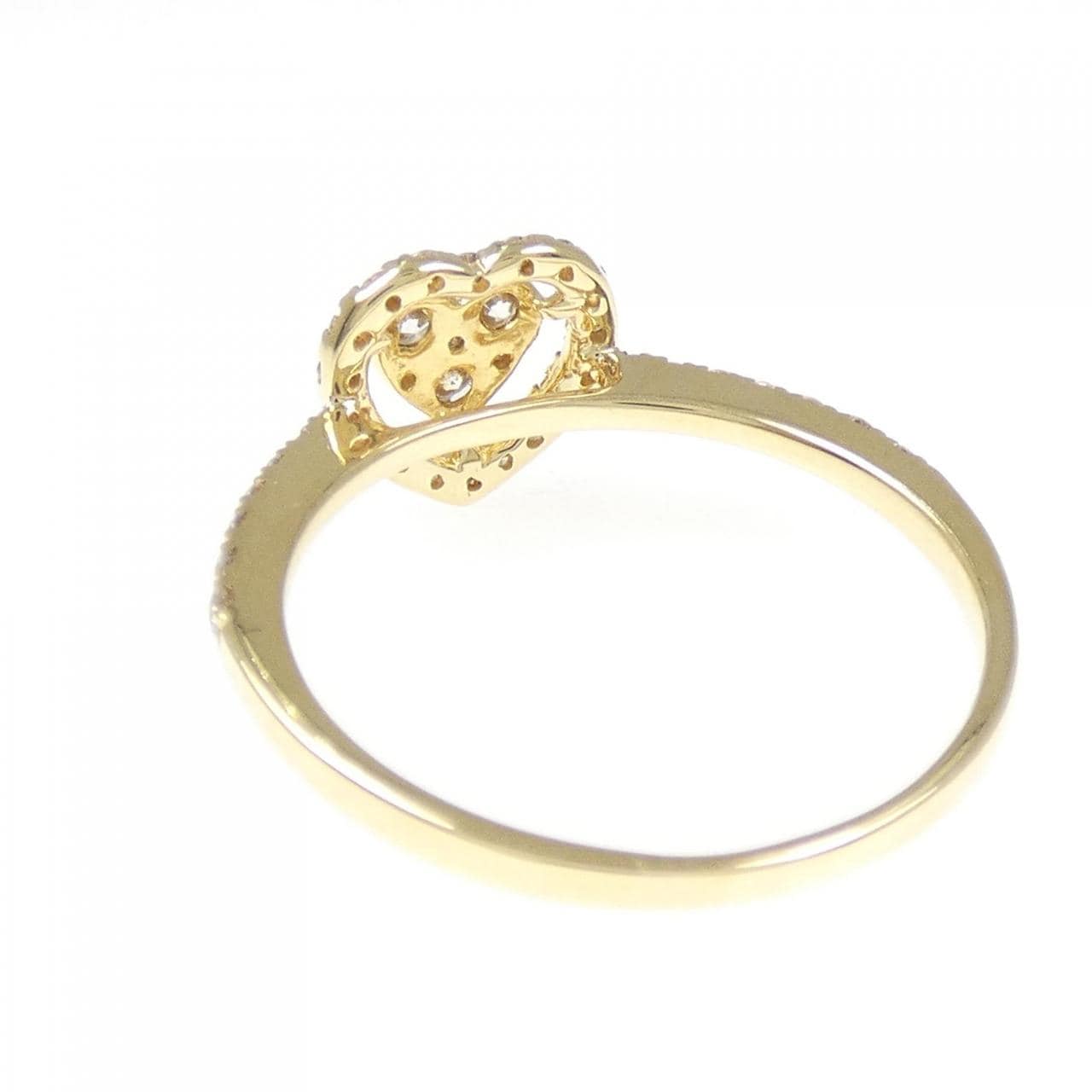 K18YG ハート ダイヤモンド リング 0.40CT