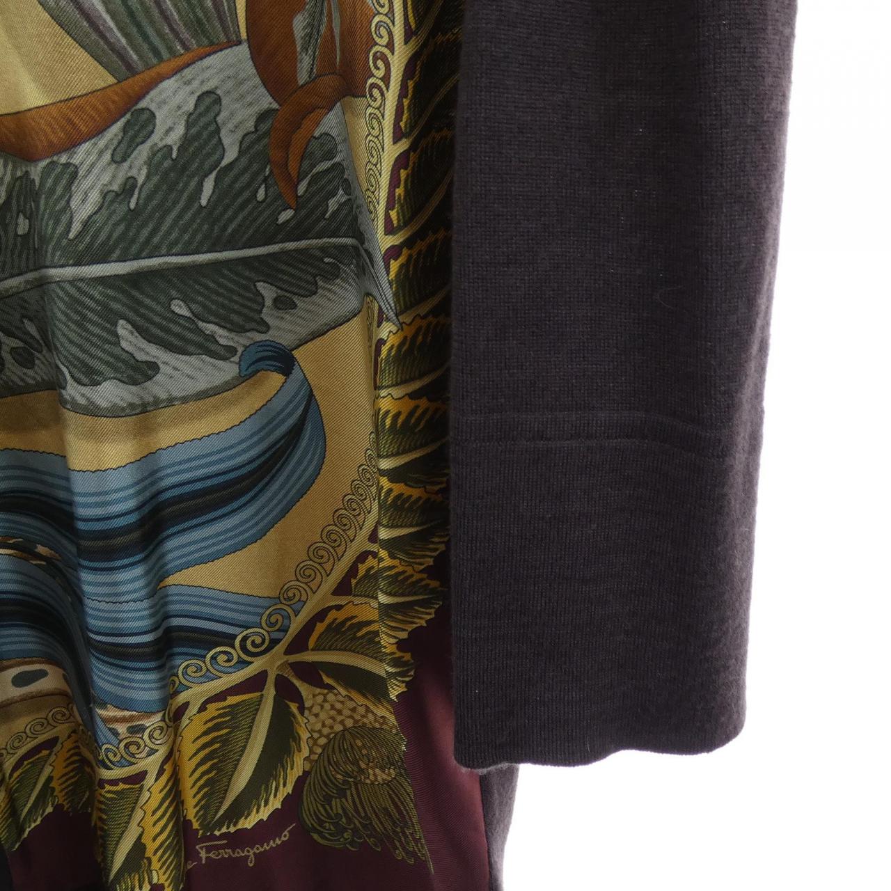 サルヴァトーレフェラガモ SALVATORE FERRAGAMO 0740075 ロングカーディガン