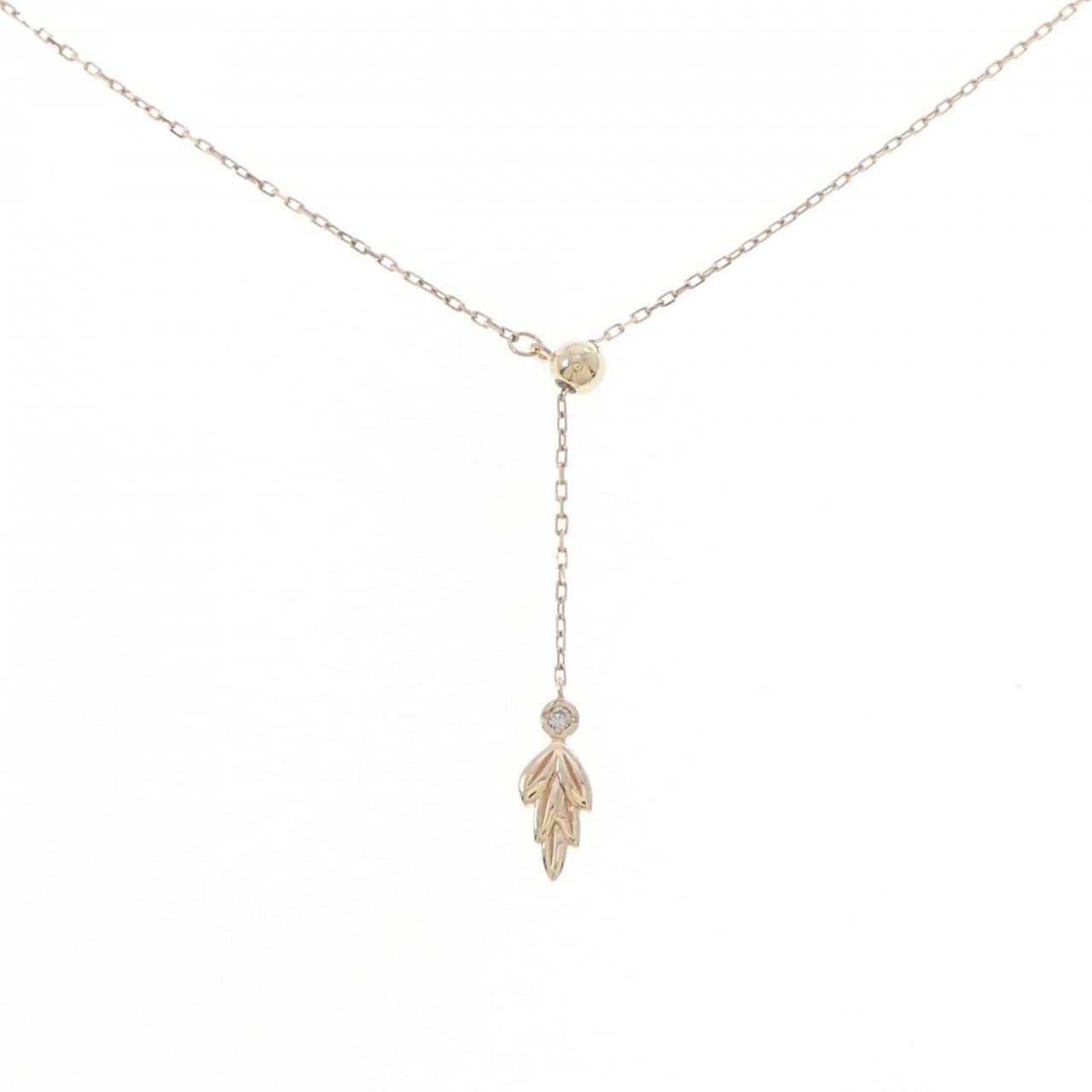 アガット ダイヤモンド ネックレス 0.008CT