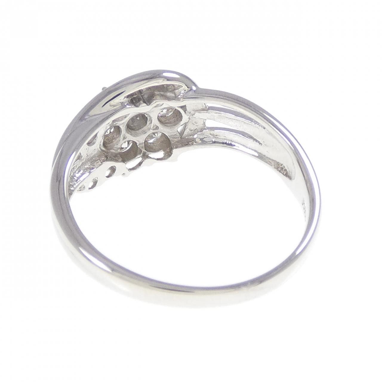 PT900 フラワー ダイヤモンド リング 0.50CT