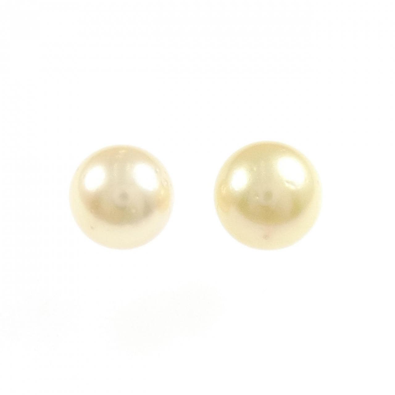 K18YG 白蝶パール ピアス 11.1mm