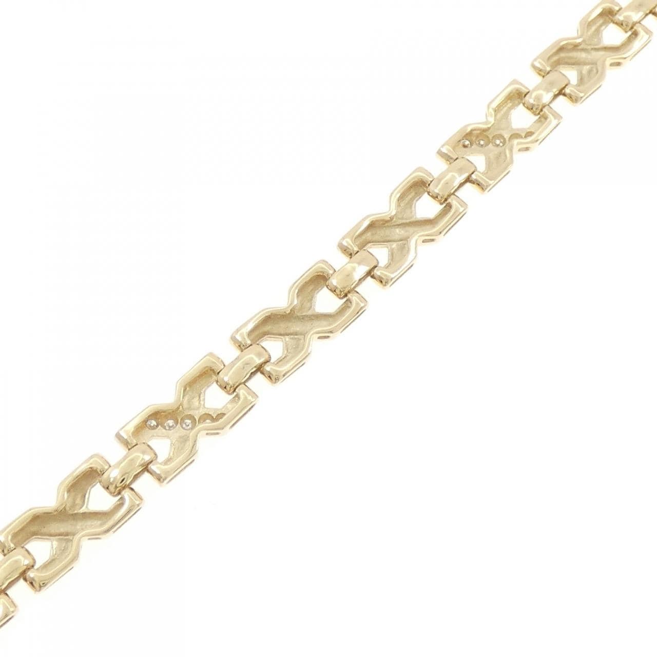 750YG/750WG ダイヤモンド ブレスレット 0.20CT