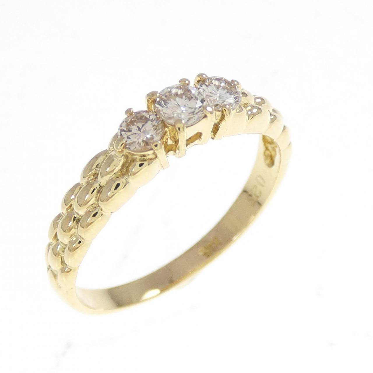 K18YG ダイヤモンド リング 0.25CT
