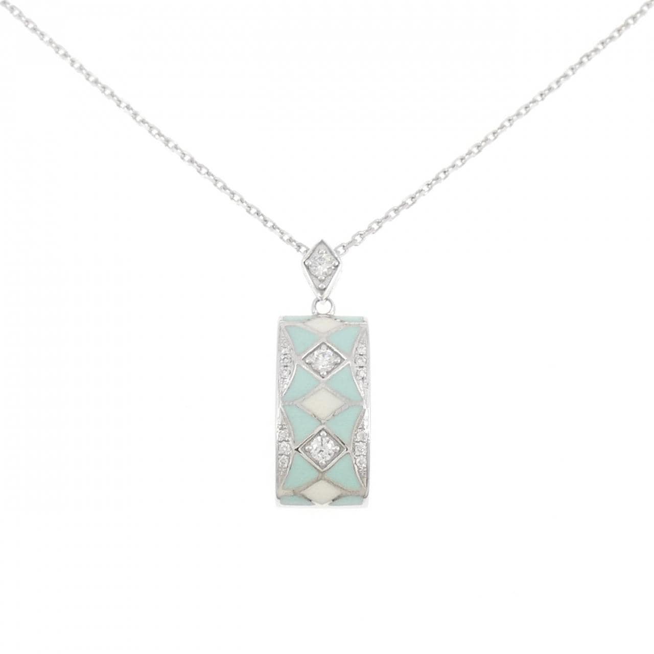 K18WG 樹脂 ネックレス