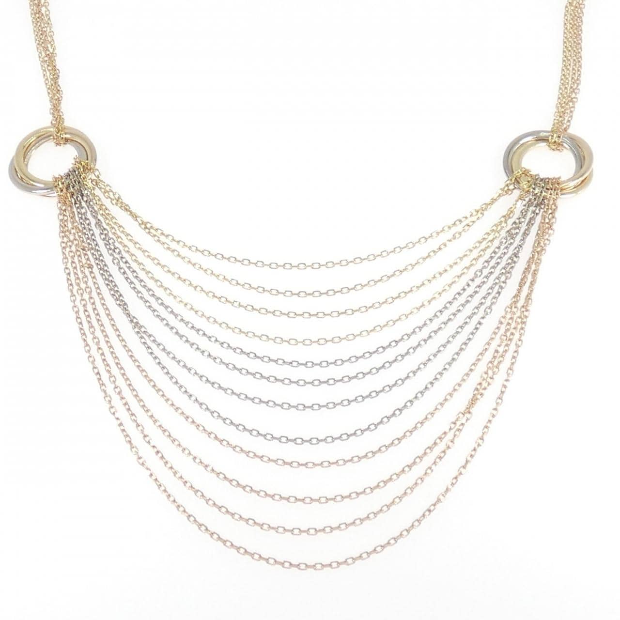 カルティエ トリニティ ドレープ ネックレス