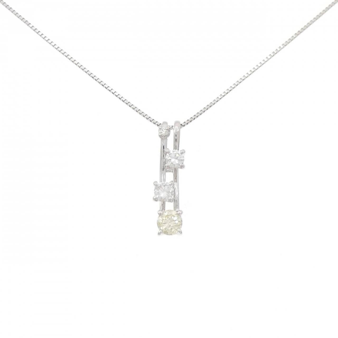 PT900/PT850 ダイヤモンド ネックレス 0.30CT