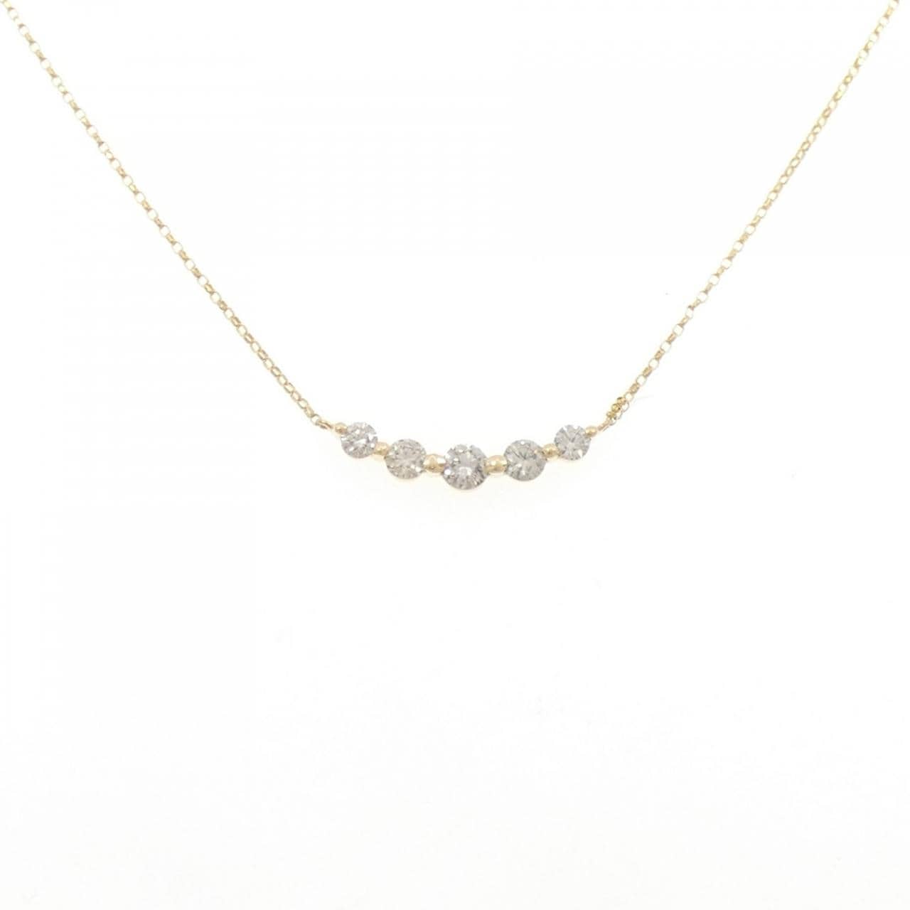 K18YG ダイヤモンド ネックレス 0.50CT
