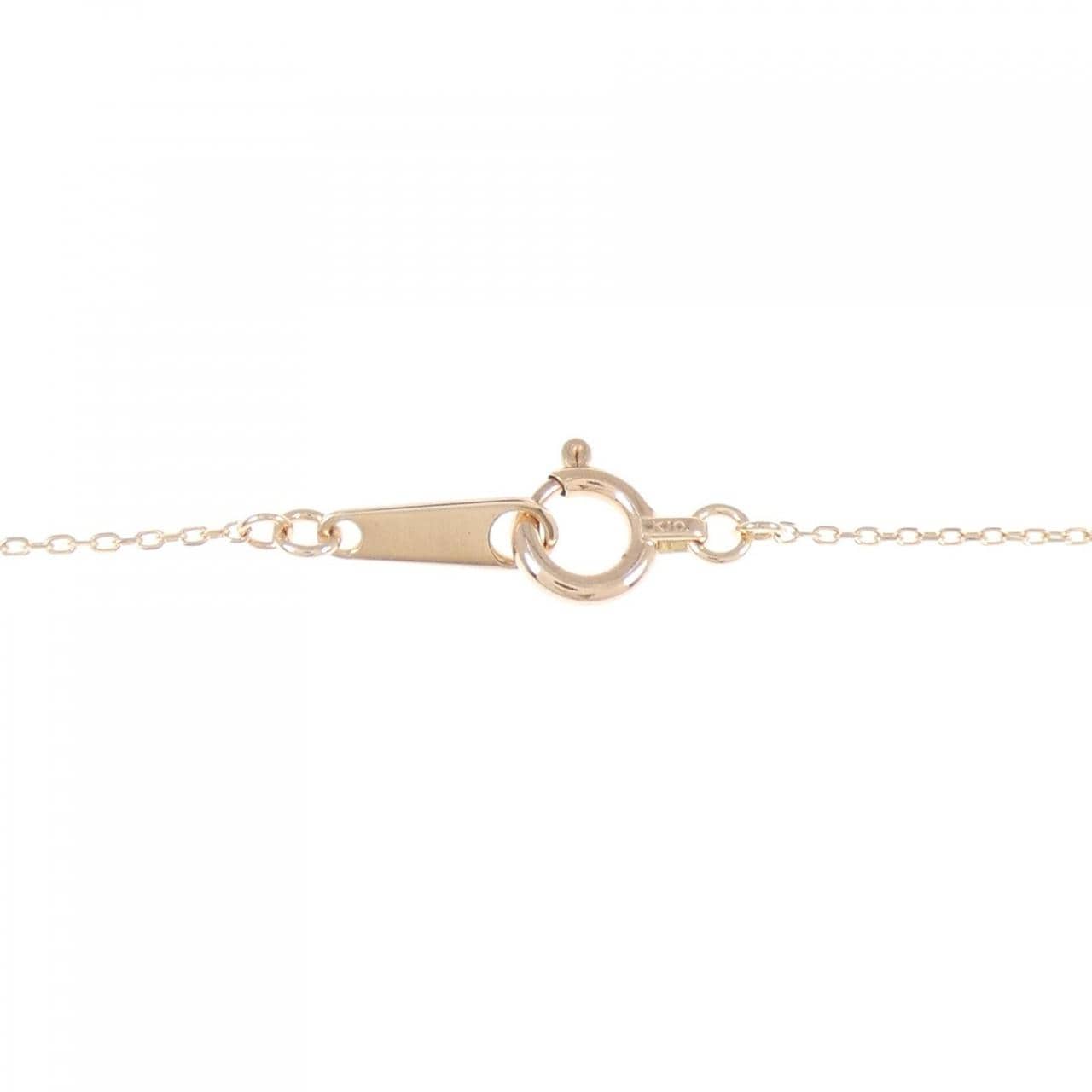 K10PG ハート ホワイトトパーズ ネックレス