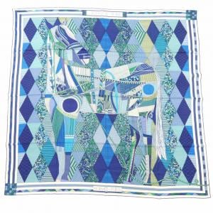エルメス HERMES PATCHWORK HORSE 242710S カレジェアン140 ショール