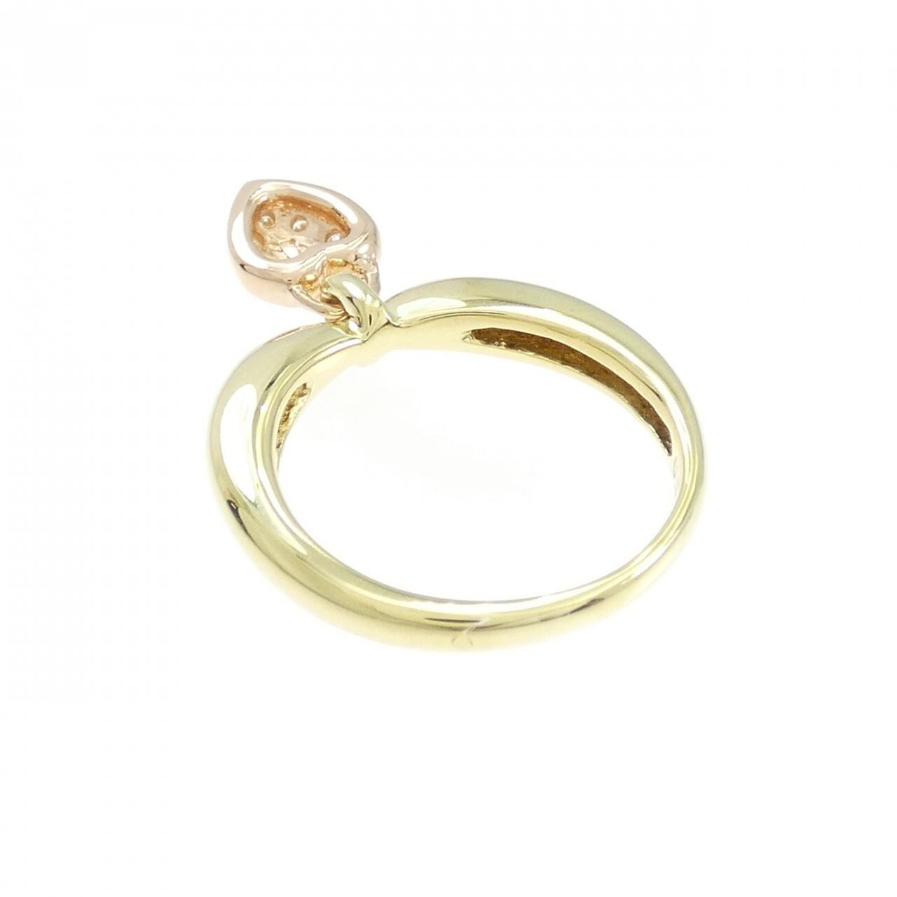 K18YG/K18PG heart Diamond ring 0.04CT