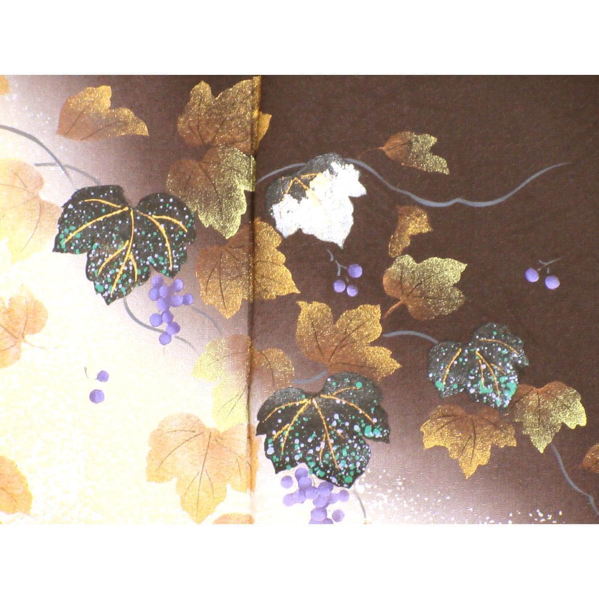 【未使用品】訪問着　友禅金彩加工　ボカシ染