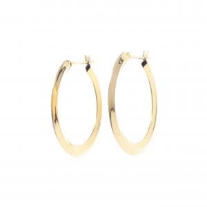 K18YG フープ ピアス