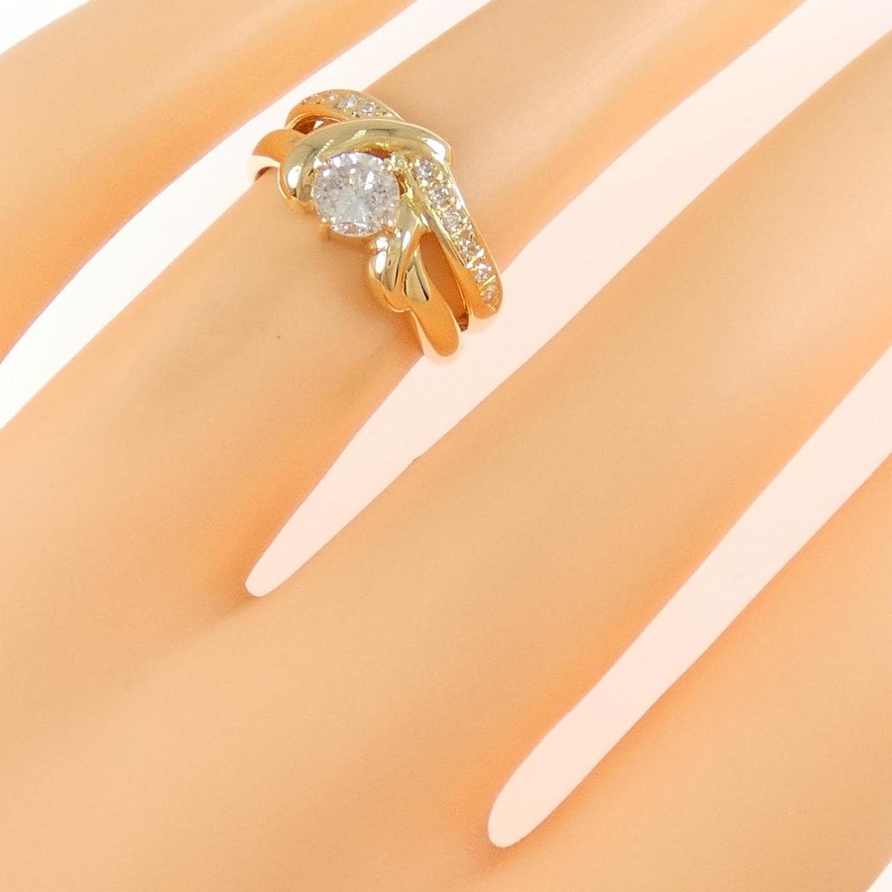 K18YG ダイヤモンド リング 0.50CT