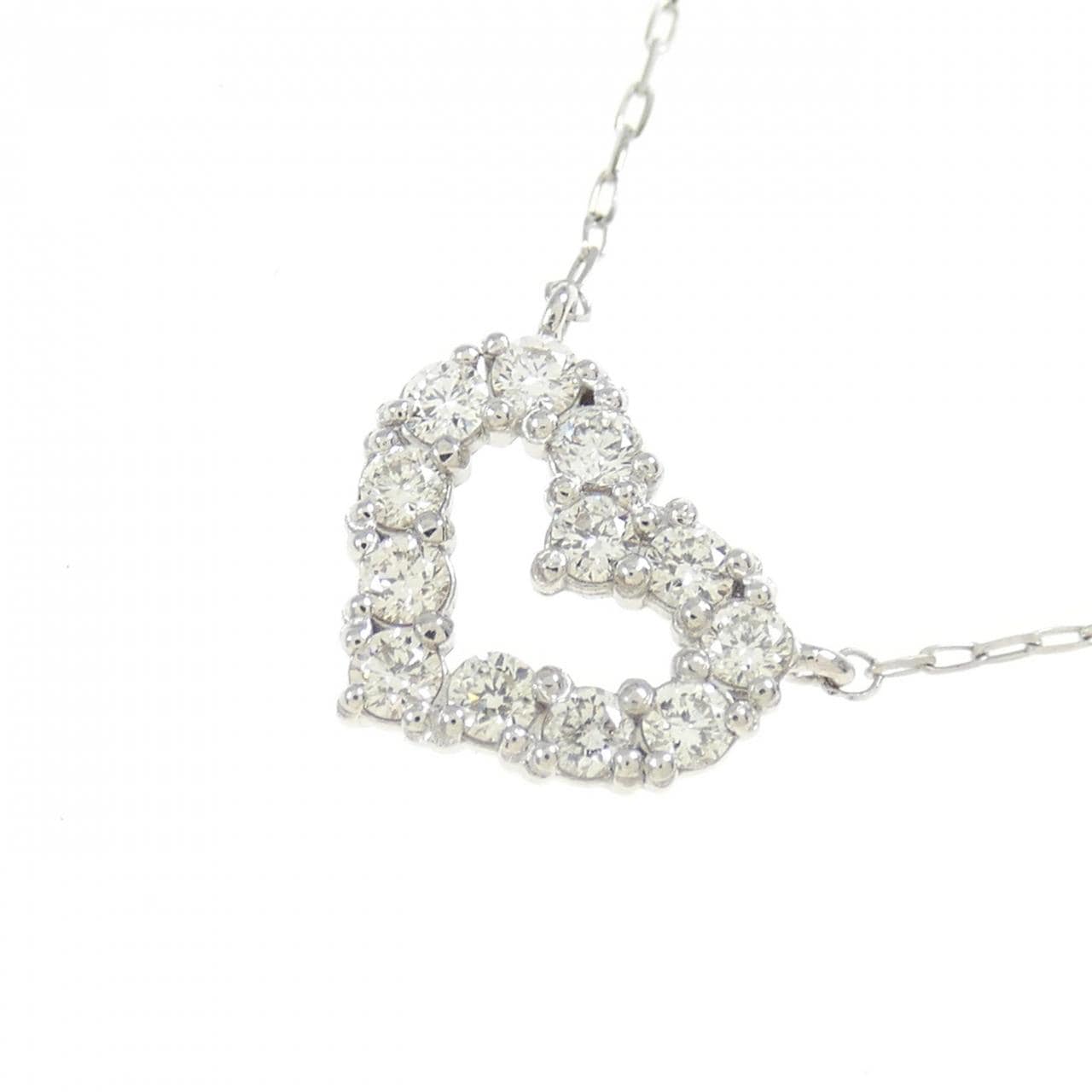 [BRAND NEW] PT Heart Diamond Necklace 0.20CT