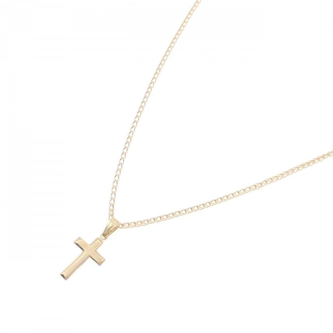 K18YG クロス ネックレス