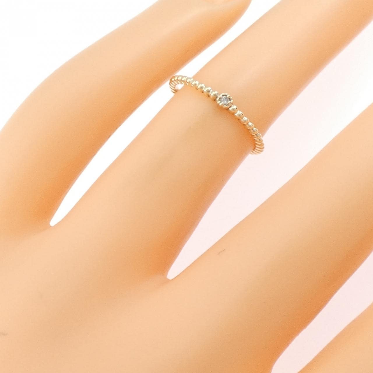 K10YG ダイヤモンド リング 0.01CT