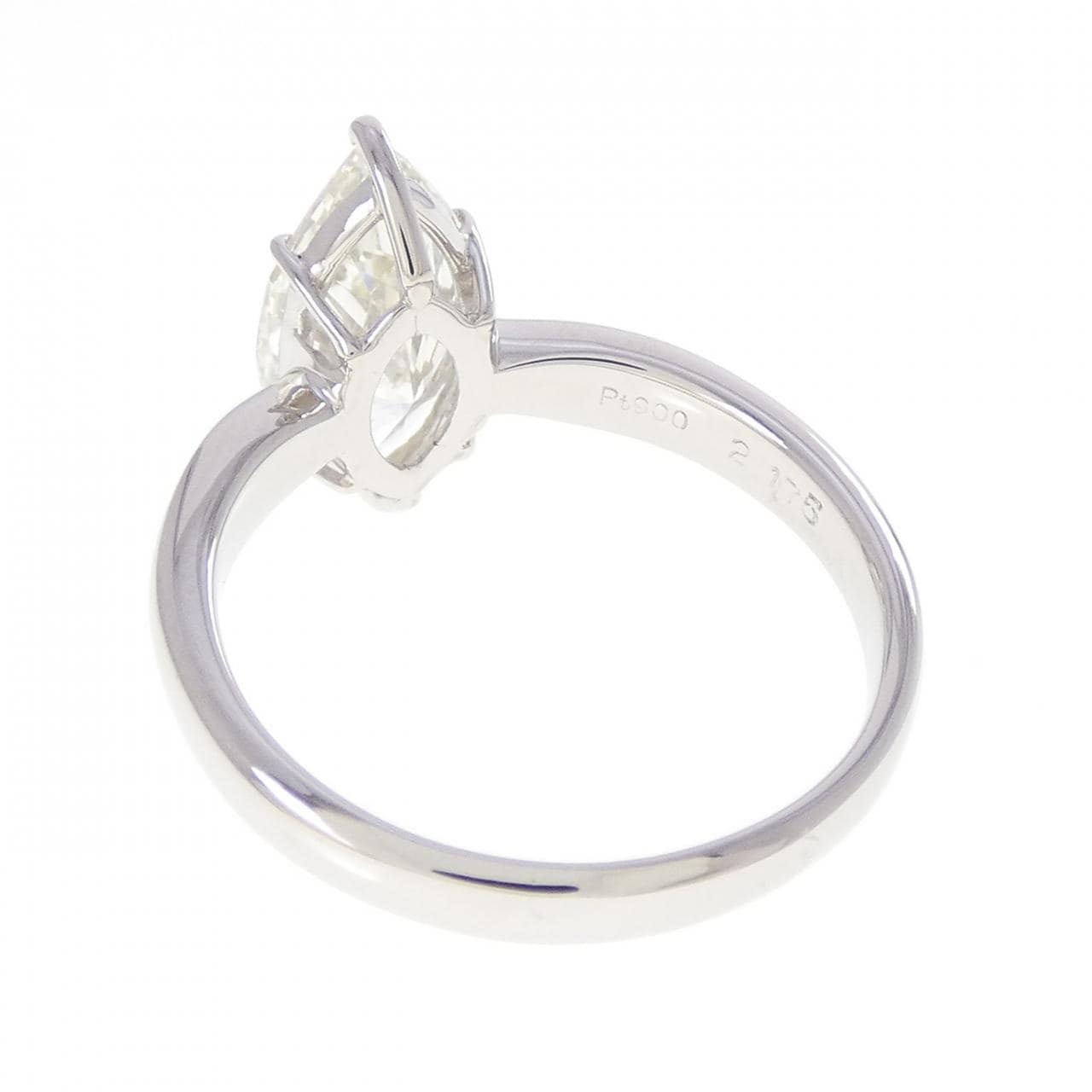 PT900 ダイヤモンド リング 2.175CT M VS1 マーキスカット
