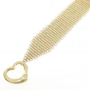 ティファニー オープンハート トグル メッシュ ブレスレット