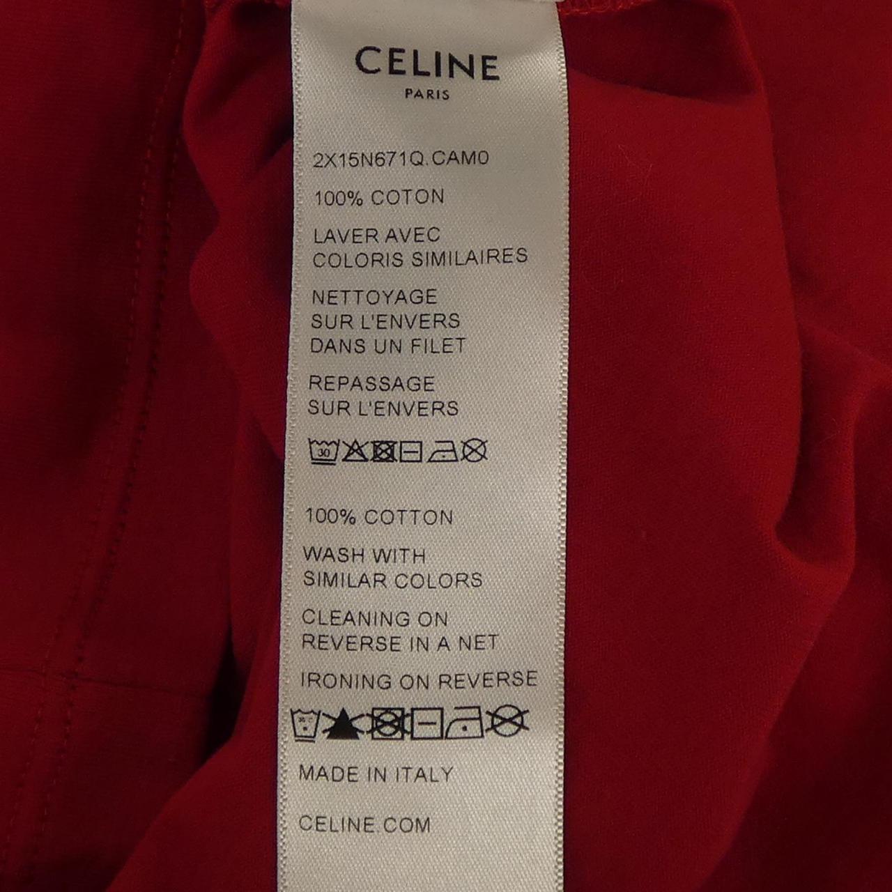 セリーヌ CELINE CELINEレギュラーTシャツ 2X15N671Q Tシャツ