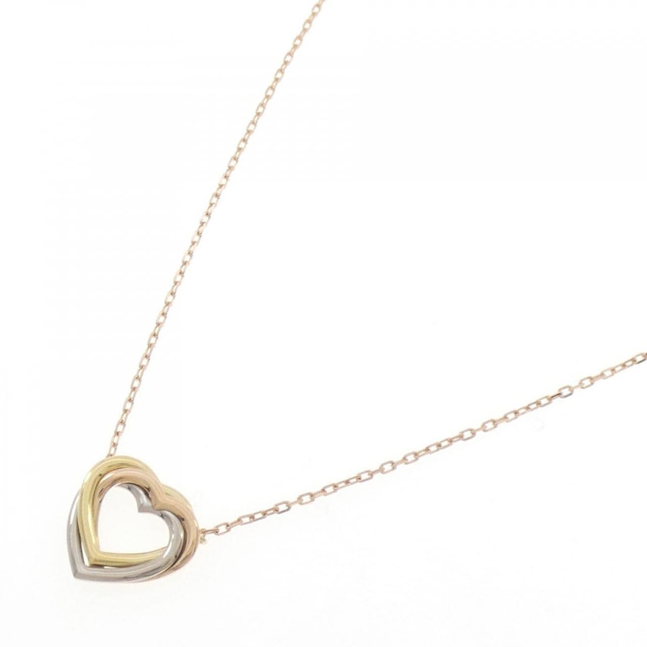 カルティエ トリニティ ハート ネックレス