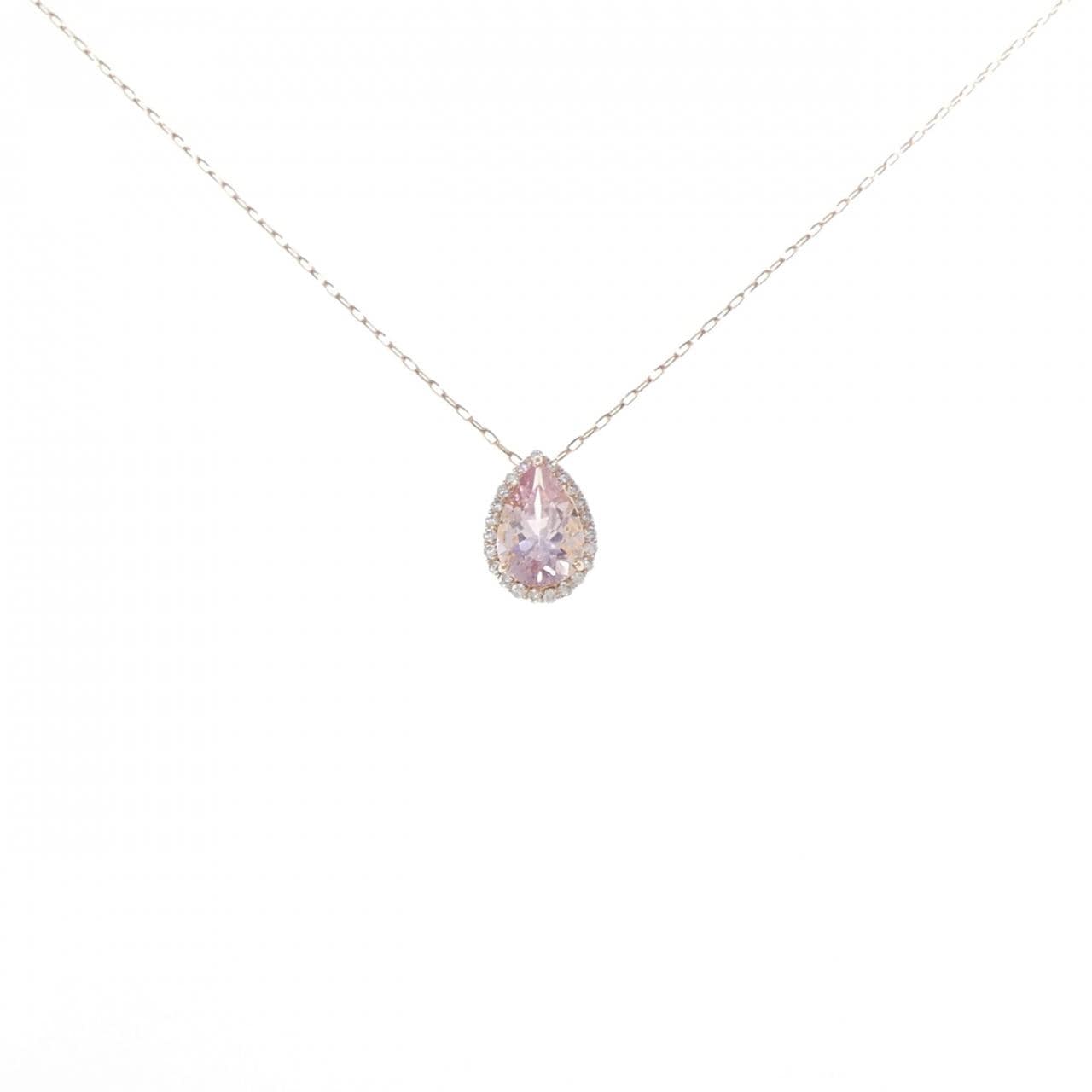 K18PG モルガナイト ネックレス 1.10CT