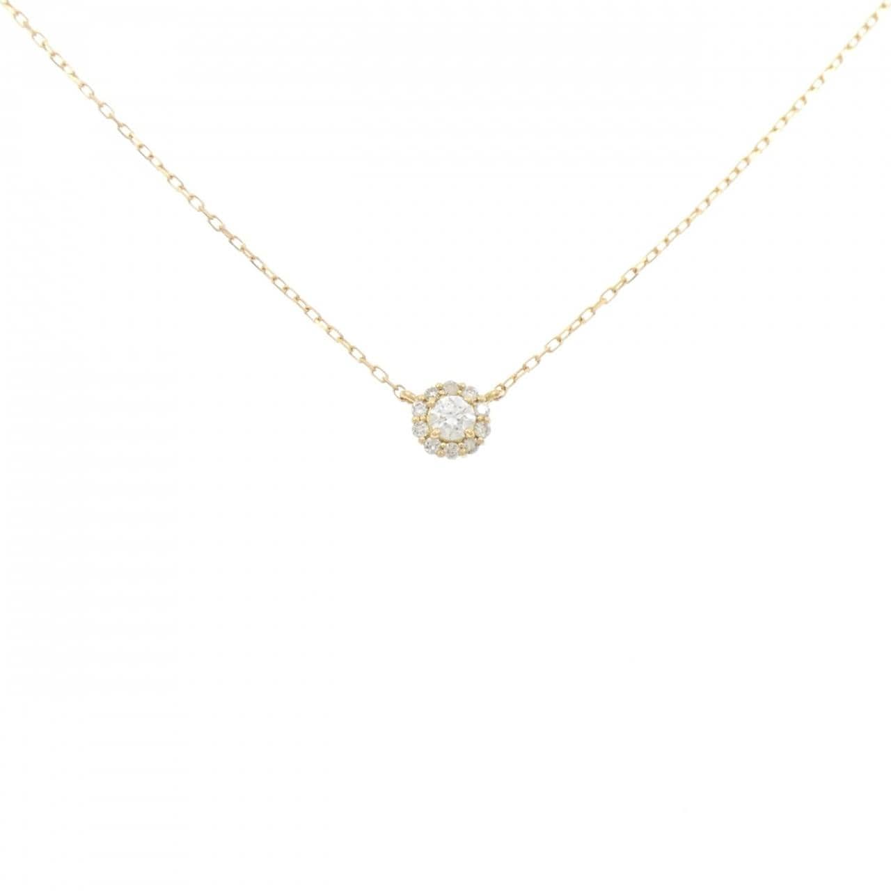 K18YG ダイヤモンド ネックレス 0.15CT