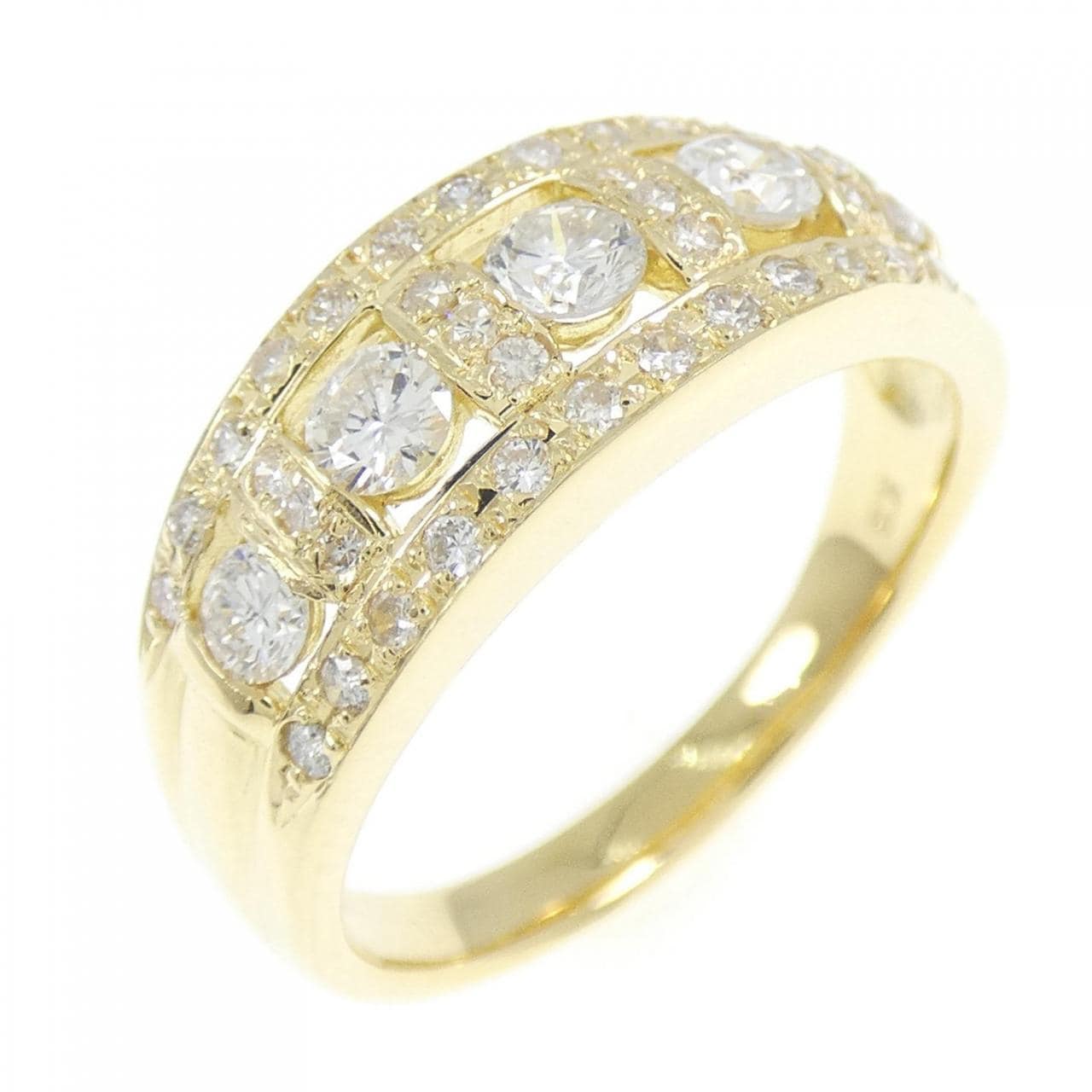 K18YG ダイヤモンド リング 0.801CT
