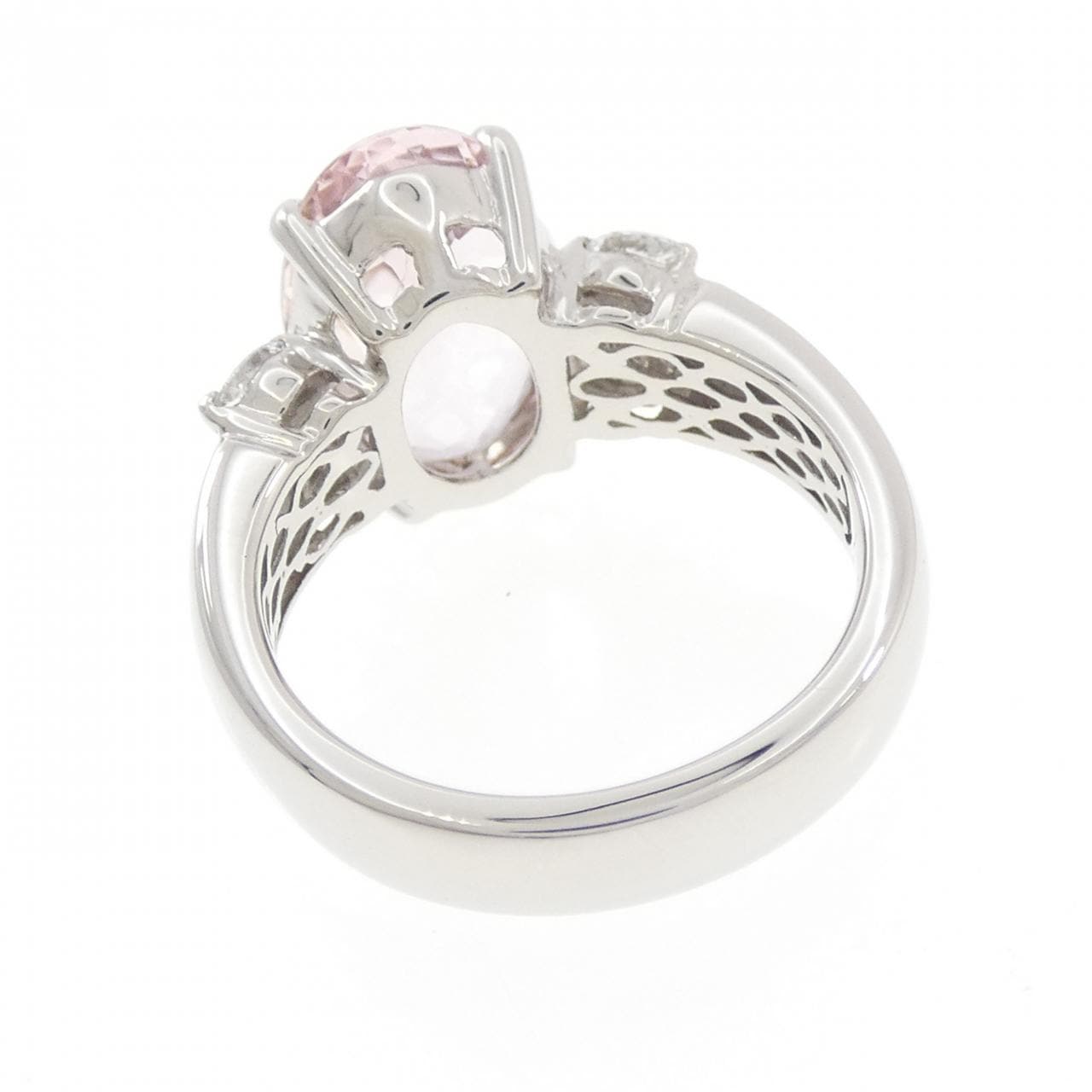 PT900 モルガナイト リング 4.496CT