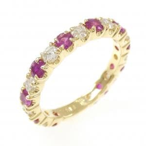 K18YG ルビー リング 0.961CT