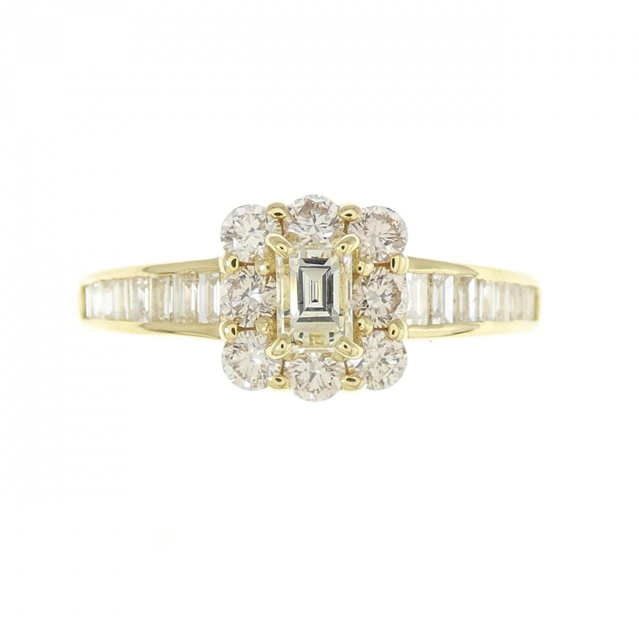 [BRAND NEW] K18YG Diamond Ring 0.80CT