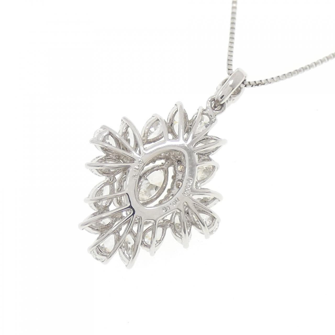 【新品】PT900/PT850 ダイヤモンド ネックレス 0.14CT