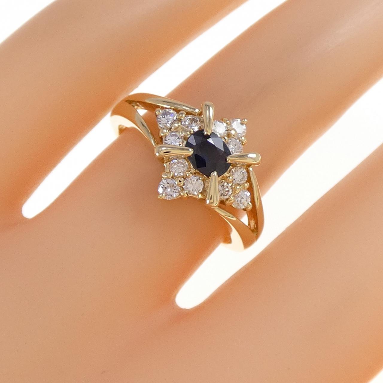 750YG蓝宝石戒指0.31CT