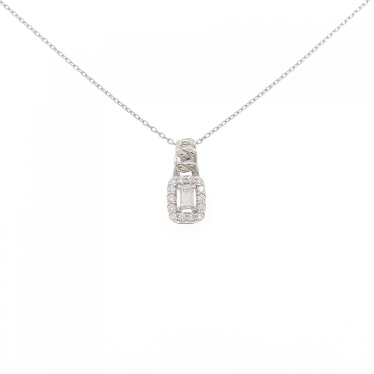 【新品】PT900/PT850 ダイヤモンド ネックレス 0.15CT