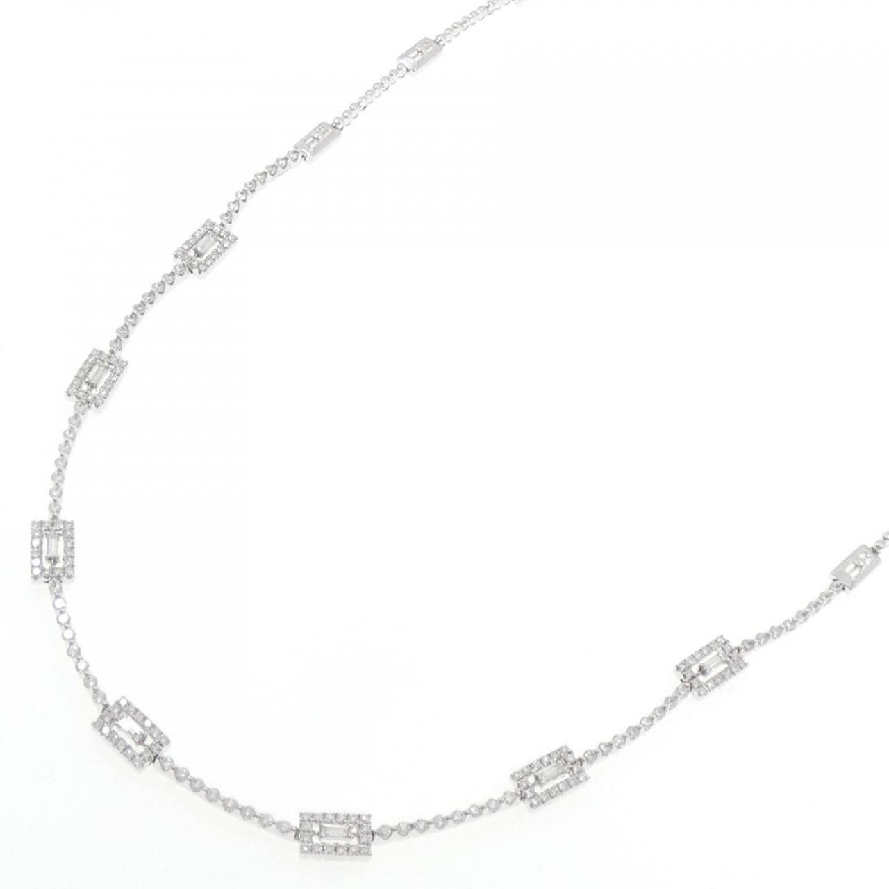 750WG ダイヤモンド ネックレス 1.97CT