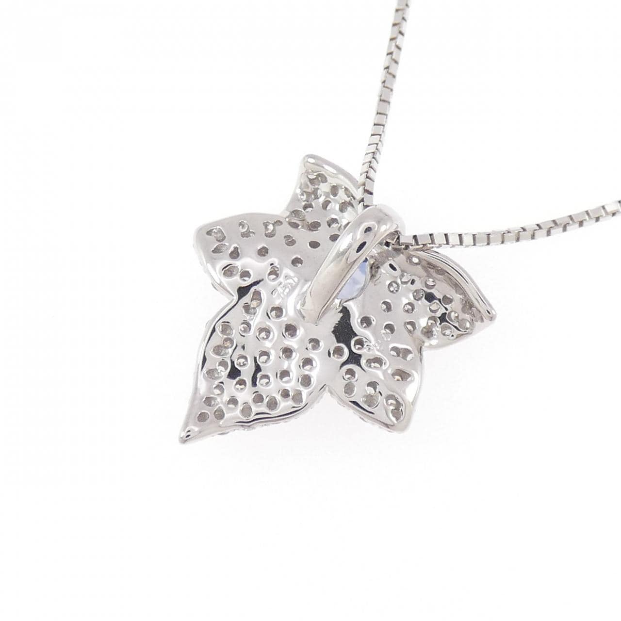 750WG サファイヤ ネックレス 0.33CT
