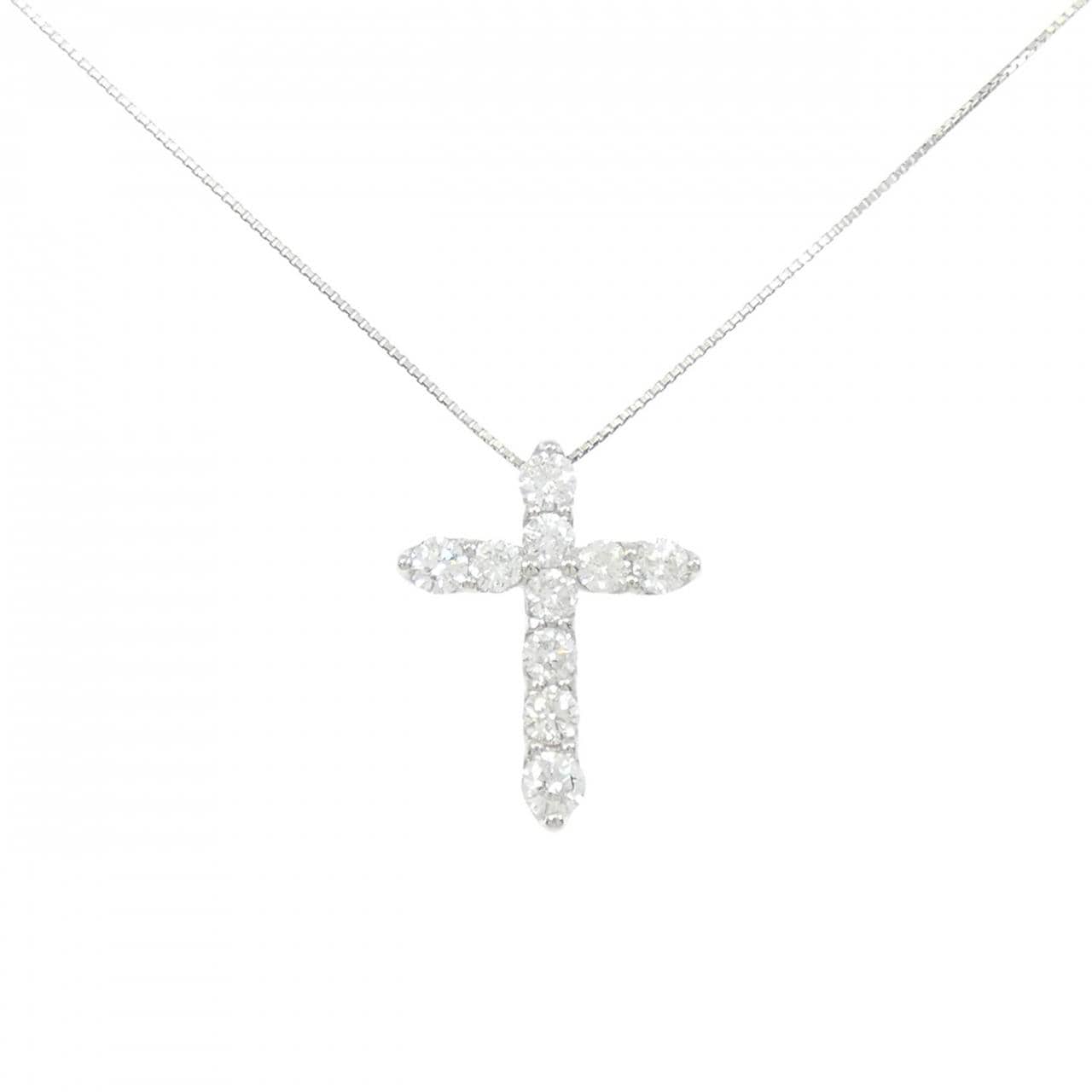 PT900/PT850 クロス ダイヤモンド ネックレス 2.00CT