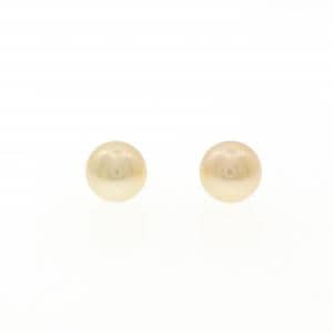 K18YG 白蝶パール ピアス 8.3mm