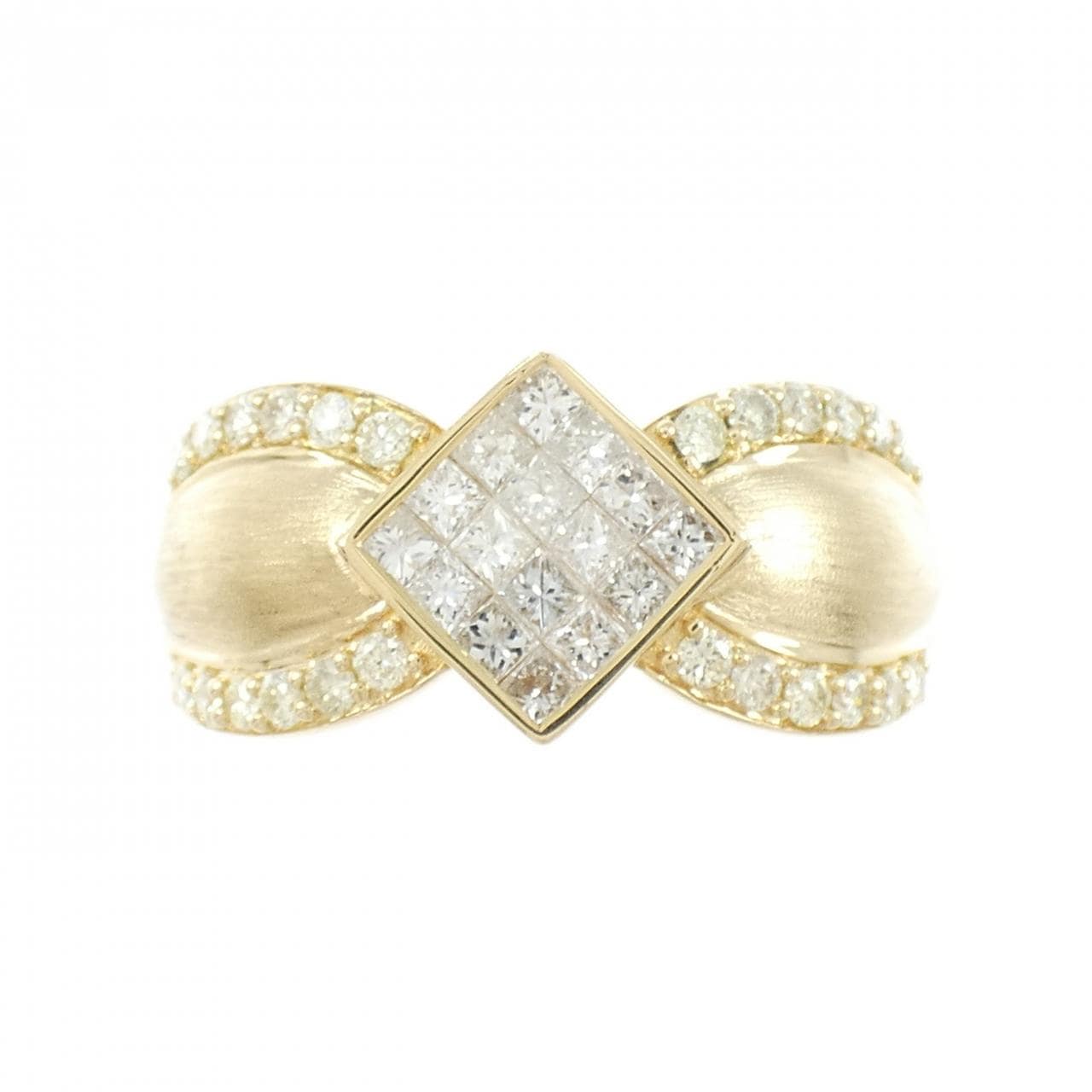 K18YG ダイヤモンド リング 0.70CT