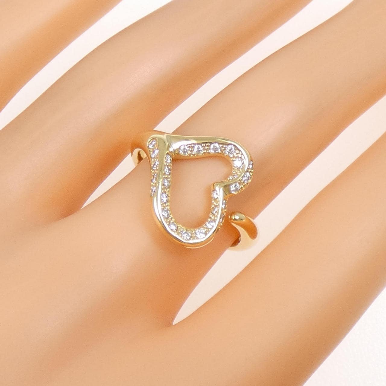 ティファニー オープンハート リング 0.27CT