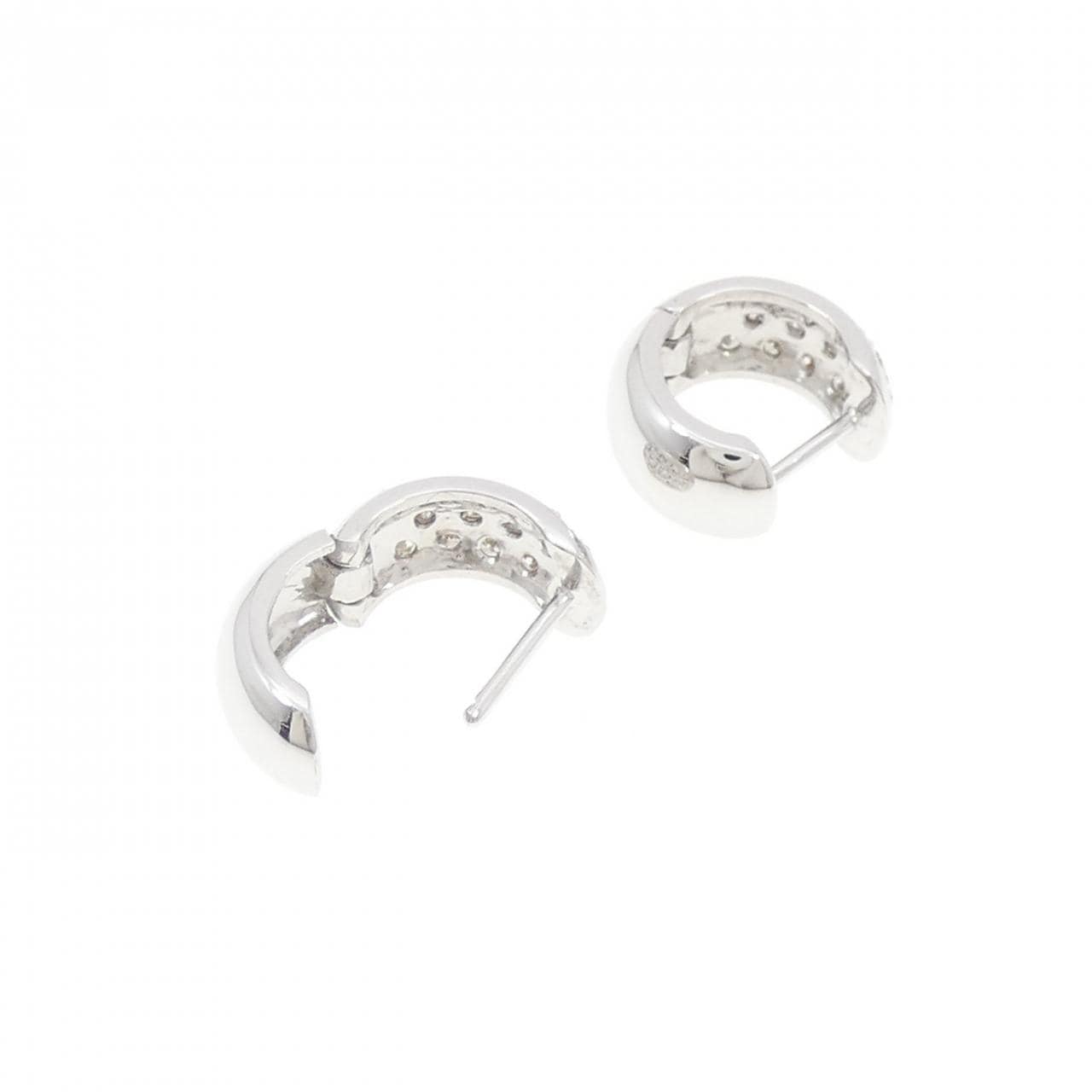 K18WG ダイヤモンド ピアス 0.30CT