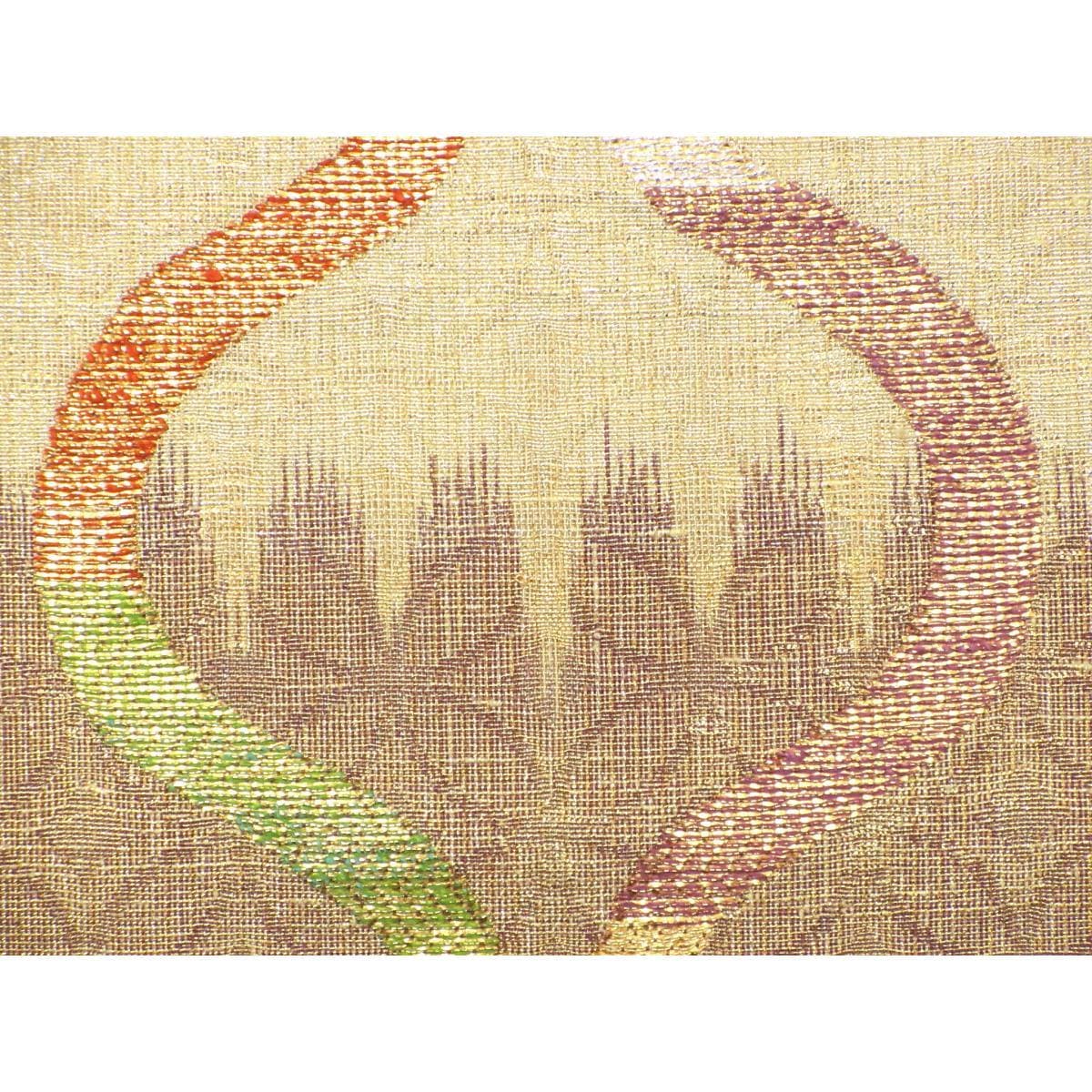Fukuro Obi (Sash) with Gold-Trimmed Silk