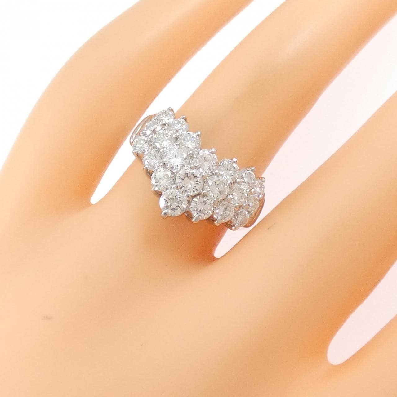 PT900 ダイヤモンド リング 2.00CT