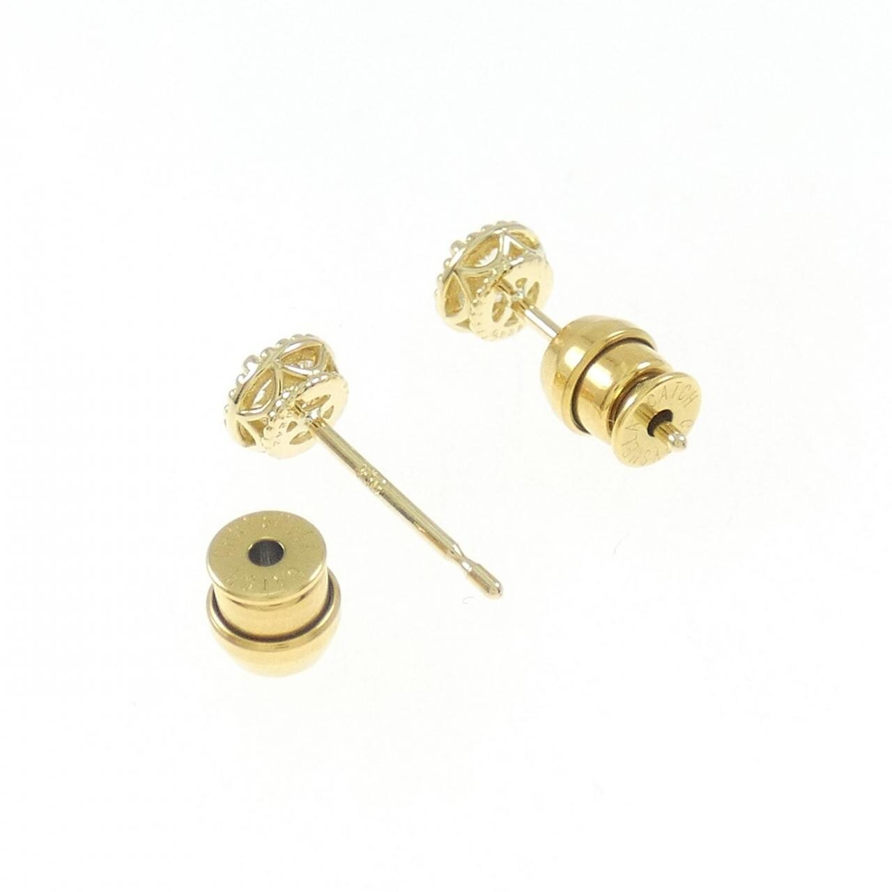 【リメイク】K18YG/ST ダイヤモンド ピアス 0.232CT 0.242CT E VS1 VG-GOOD