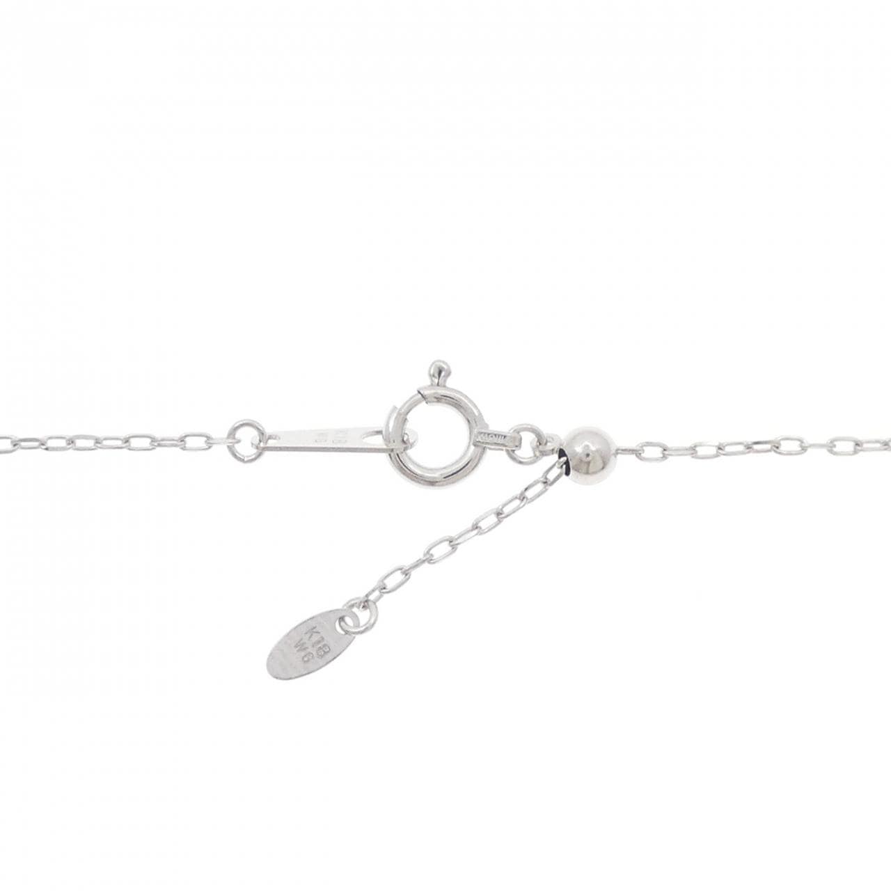 K18WG ダイヤモンド ネックレス 0.40CT