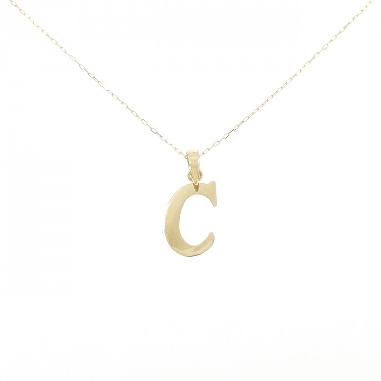 【新品】K18YG イニシャルC ネックレス
