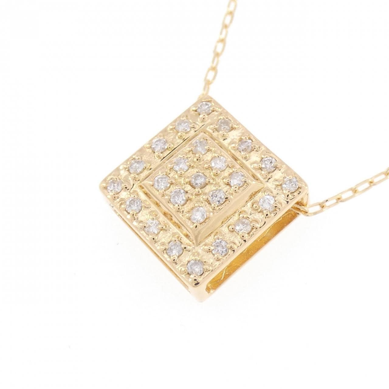 K18YG ダイヤモンド ネックレス 0.17CT