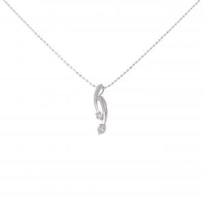 K18WG ダイヤモンド ネックレス 0.10CT