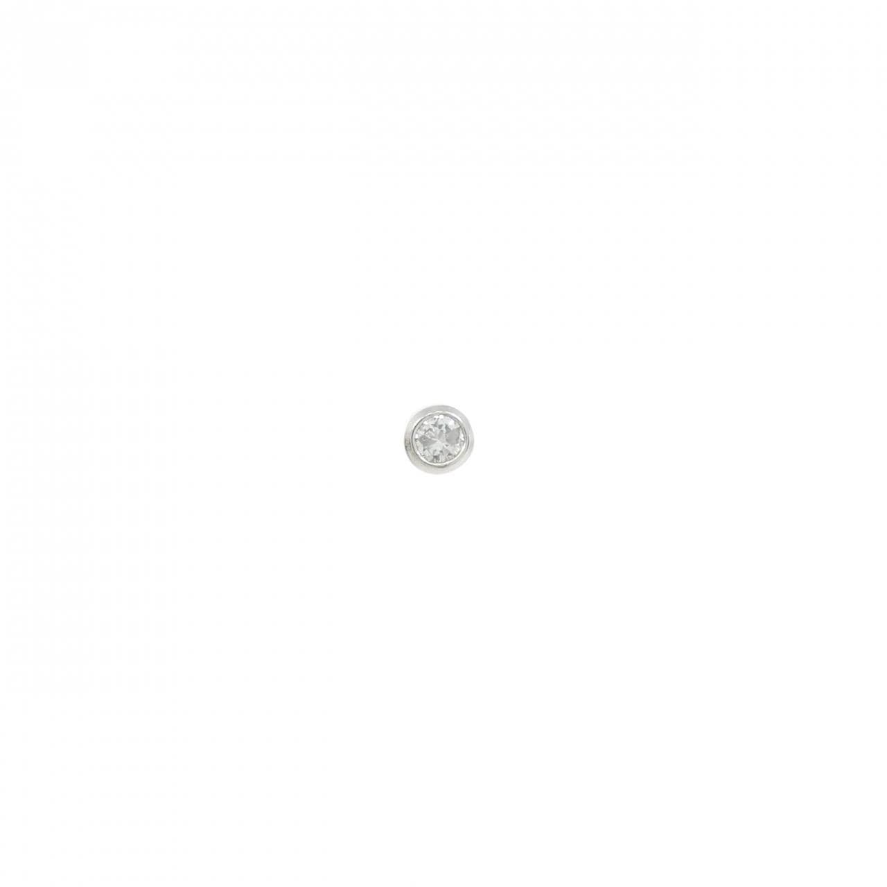 PT900 ダイヤモンド ピアス 0.10CT 片耳